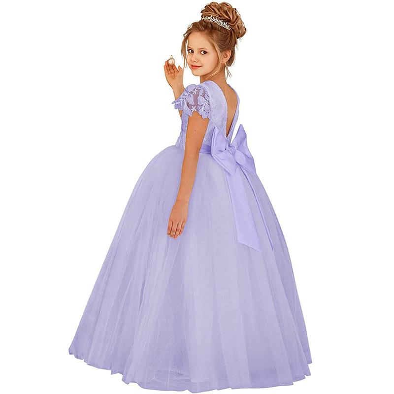 Cheap Girl's Pompous Skirt Princess Skirt Flower Child Evening Dress