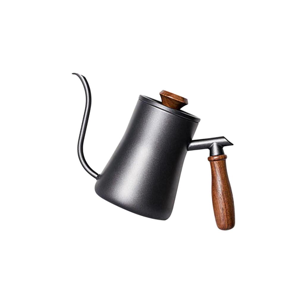  Drip Kettle Wooden Handle Pour Over Coffee Pot Tea Kettle 