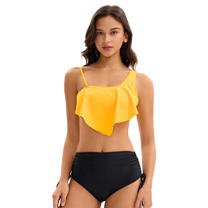 Women s sports split swimsuit European and American sexy backless triangle swimsuit wholesale S