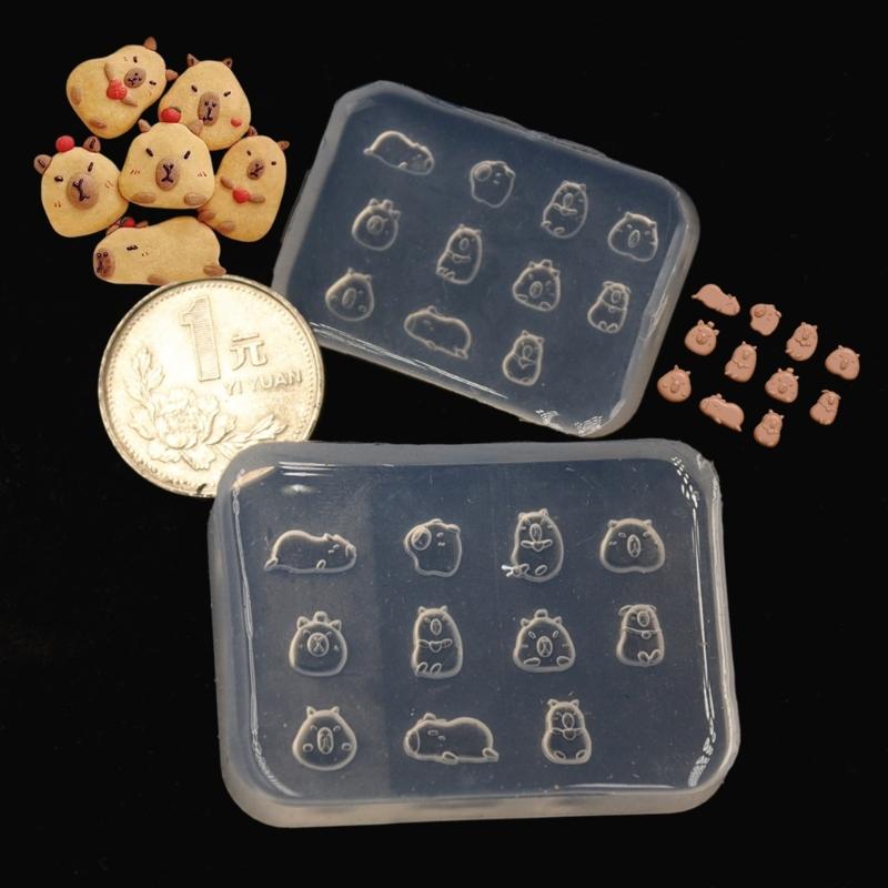 Capybara Shaped Silicones Molds Baking Molds for Making Candy Chocolate Cookie Muffins Mousses Cake Fondant Decorations