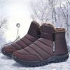 Platform Male Winter Shoes Waterproof Men's Snow Boots Anti Slip Sale High Quality Fur Offer New In Original Deals Thick Plush