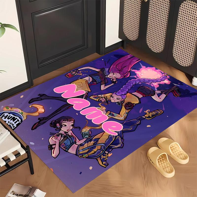 HUNTRIX (121) Personalized name Office Carpet Stylish Decor for Living Room Bedroom Kitchen