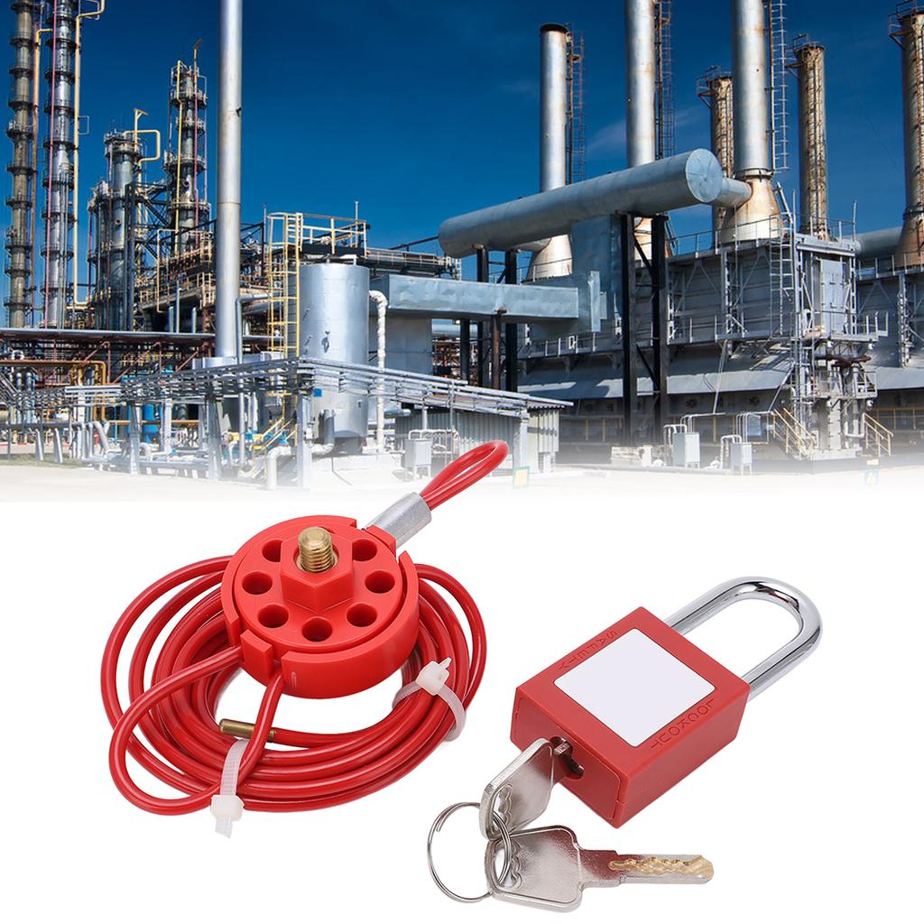 Cable Lock Premium Nylon Stainless Steel Sturdy Durable Adjustable Wide Application Steel Cable Lock