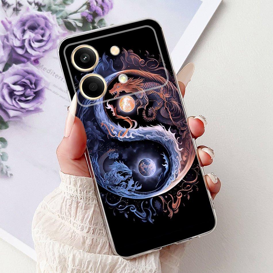 Für Xiaomi Redmi Note 13 Pro 5G Coole Drachen Tiger Bemalte Handyhülle Für Redmi Note 13 Pro+ 13Pro Plus Weiche Silikon TPU Hüllen