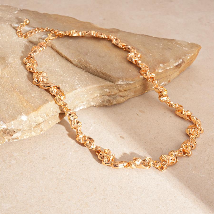 Acrylic Oval Diamond Ring Bracelet Earrings Necklace Accessories Women's Clavicle Chain Versatile Necklace