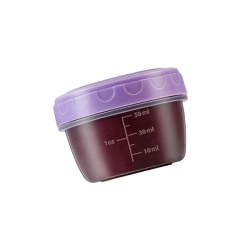 1-6 Pack 2.7 OZ Salad Dressing Container to Go with lids Tiny Condiment Containers Small Sauce Containers for Lunch Box