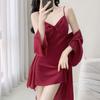Solid Color Sexy Pajamas Women's Ice Ribbon Chest Pad Suspender Pajamas 1011 New Silk Loungewear Available