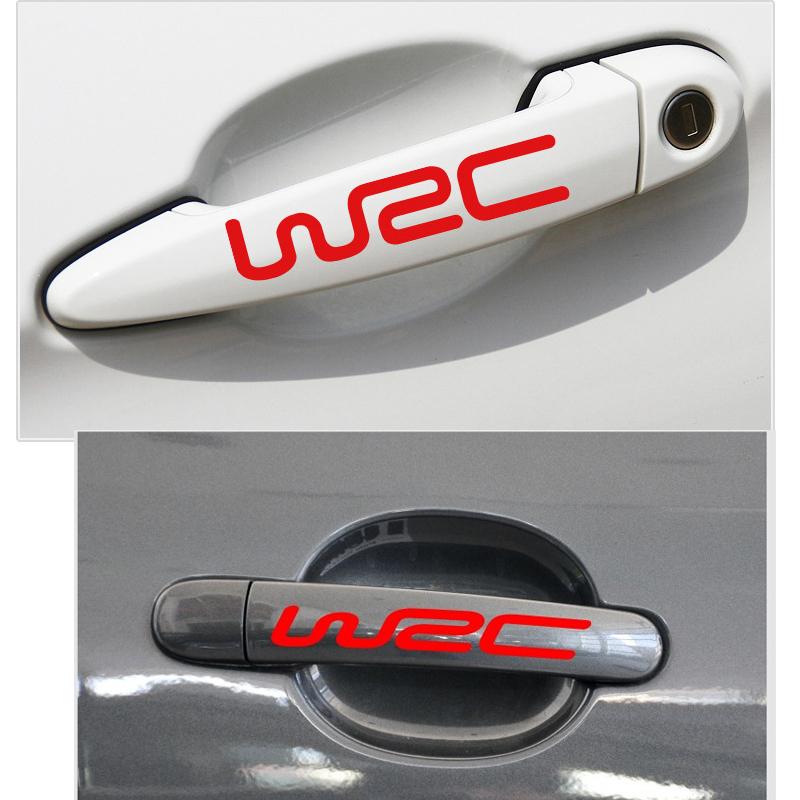 4 buc. Autocolante decorative pentru autovehicule de modă pentru stilul auto WRC Autocolante reflectorizante din vinil pentru caroserie