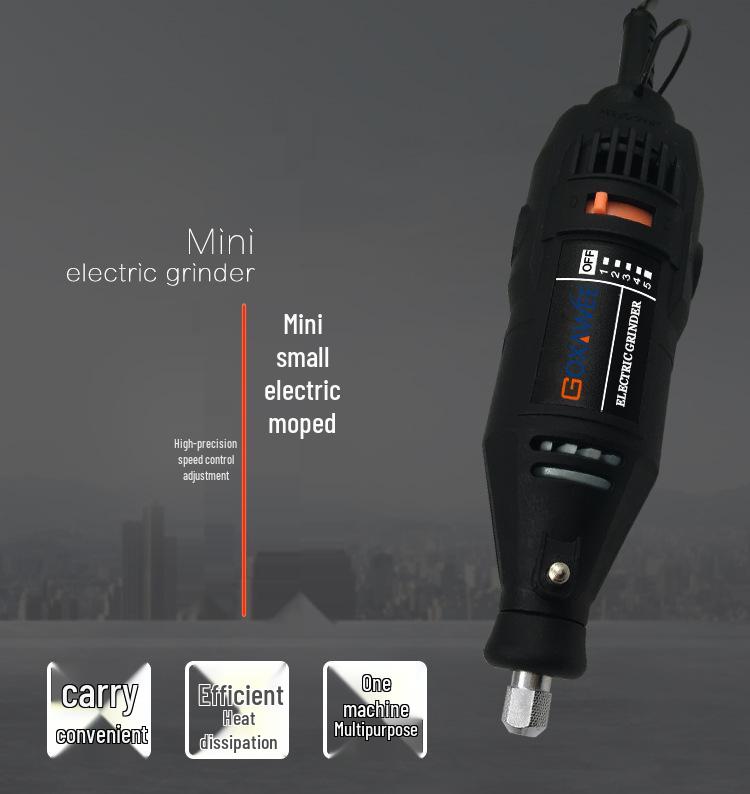 Adjustable Speed Electric Grinder for Jade, Agate, Amber, Plastic, Metal - Carving, Polishing, Cutting, Drilling