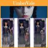 Wednesday Addams Filmcharakter Puppe Mit Gepunkteter Und Gestreifter Kleidung 27cm