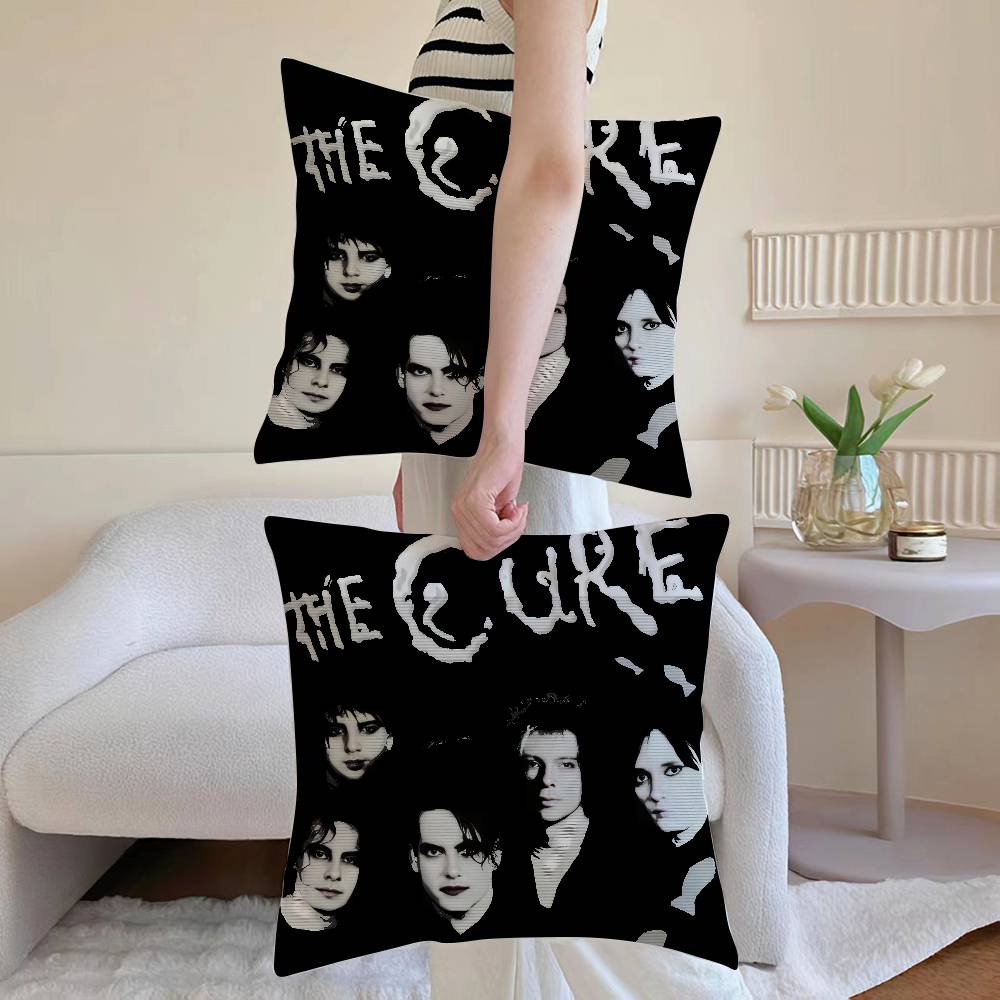 Anime T-The Cure Pillow Case Sofa and Living Room Decorative Cushion Covers Dust-proof and Mite-proof Invisible Zipper