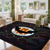 Valencia FC Design Crystal Velvet Rug Soft Decorative Mat for Bedroom Entrance
