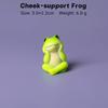 6 Pcs Cute Mini Resin Frog Figurine Set Various Relaxing Poses for Desktop Fairy Garden Home Decor