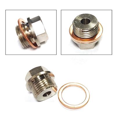 Adaptador de envio de medidor de temperatura de pressão 1/8" NPT para M18x1,5 macho M14 2267 niples sextavados conectores de conexões de tubos pesados