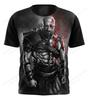 TV Game God of War 3D Printed T-shirt Summer Men's Fashion Round Neck Top Harajuku Street Short Sleeve Clothing