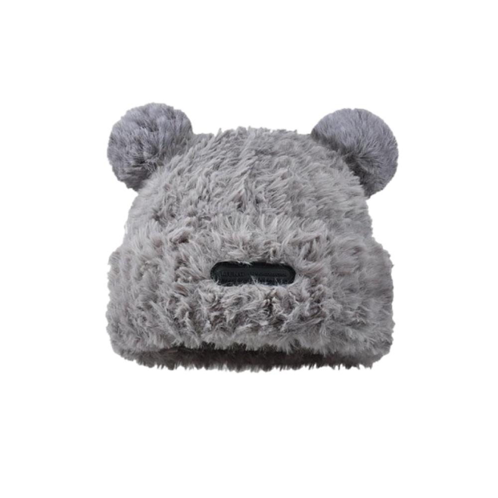 Gifts Korean Style Bear Plush Hat Windproof Soft Plush Pullover Hats Keep Warm Thickened Ear Protector Hat Autumn and Winter