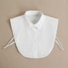 Ear Edge Pleated Fake Collar Versatile Collar Shirt Organza Decoration White Shirt For Women