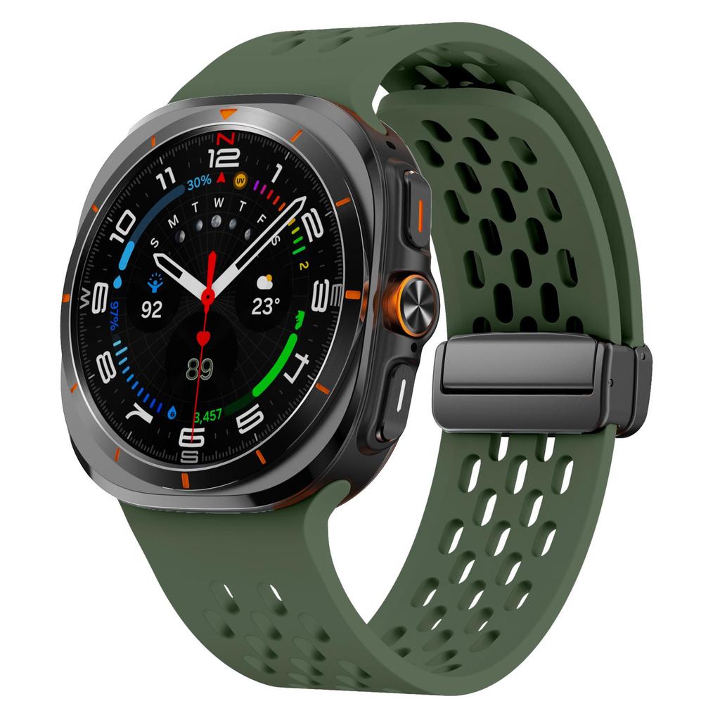 Samsung Ultra Magnetic Buckle Silicone Watch Strap with Foldable Clasp