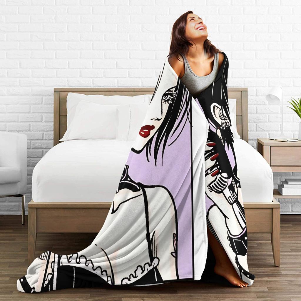 NANA Osaki anime Blanket  Camping Flannel Bedding Throws For Bedroom Warm Soft Design Quality Bedspread Birthday Gift