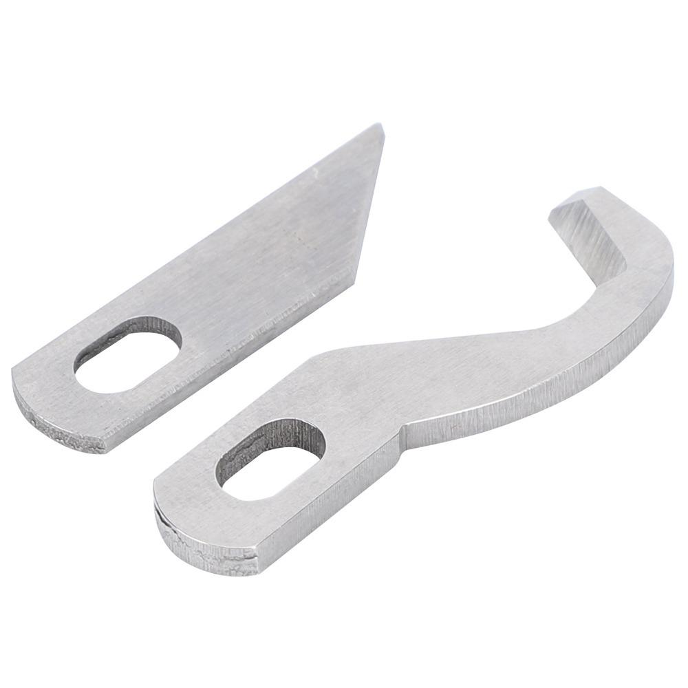 

2pcs Multifunctional Upper Lower Knives Household Use Durable Serger Knives Precision Cut Compatible Sewing Machine Knives