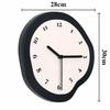 Modern Silent Wall Clock Nordic Resin Wall Clocks Miniature Creative Art Wall Clock Living Room Aesthetic Decoration Accessories