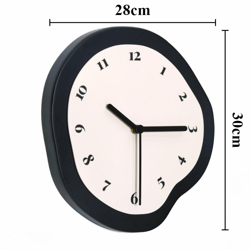 Modern Silent Wall Clock Nordic Resin Wall Clocks Miniature Creative Art Wall Clock Living Room Aesthetic Decoration Accessories