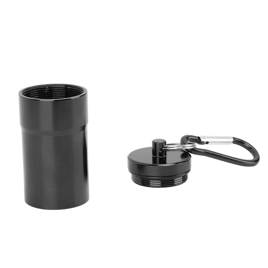 Portable Ashtray Waterproof Lightweight Aluminum Alloy Pocket Ashtray with Lid Keychain for Outdoor Travel