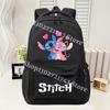 Disney Stitch Large Capacity Backpack Kids Boys Girls School Supplies Storage Bag Anime Fashion Student Bookbag