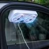 3-stufig einstellbarer Auto-Abluftventilator, USB-betrieben, Auto-Fensterlüfter, Türscheibenmontage