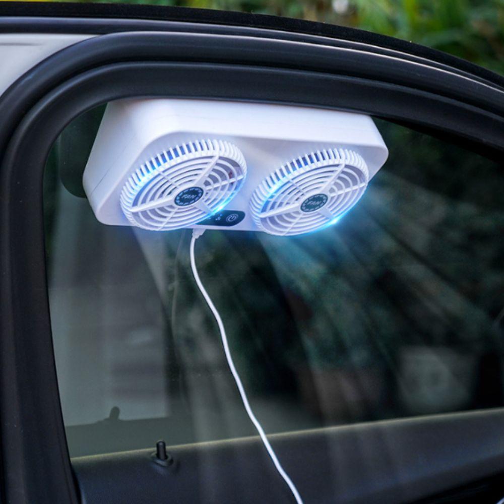 USB Powered Car Exhaust Fan 3 Levels Adjustable Car Window Fan USB Car Cooling Fan Auto Air Vent