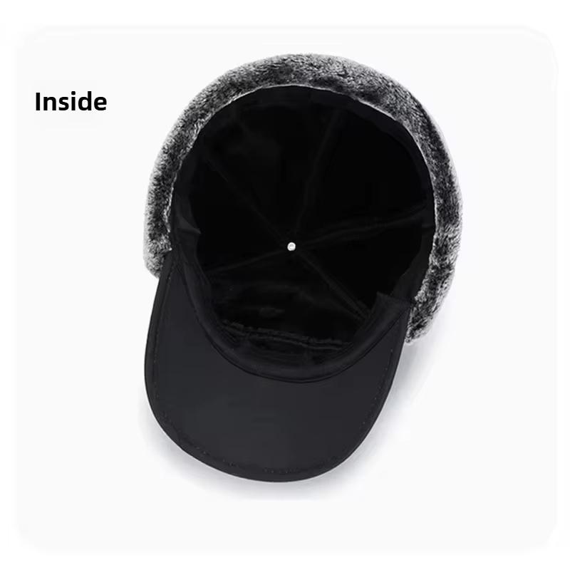 2026 Winter Warm Thickened Artificial Fur Baseball Hat Men's and Women's Cycling Skiing Extreme Cold Hat Fishing Hat Outdoor