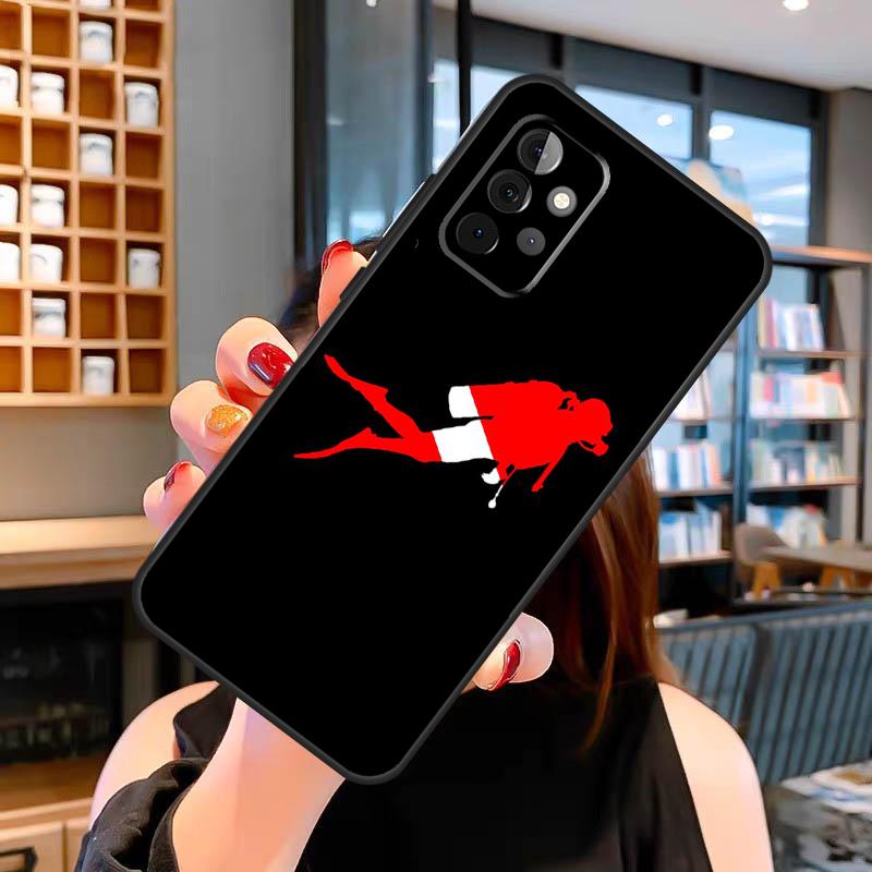 Scuba Diving Diver Case For Samsung Galaxy A05 A16 A56 A36 A26 A54 A34 A14 A52 A32 A12 A13 A33 A53 A15 A35 A55