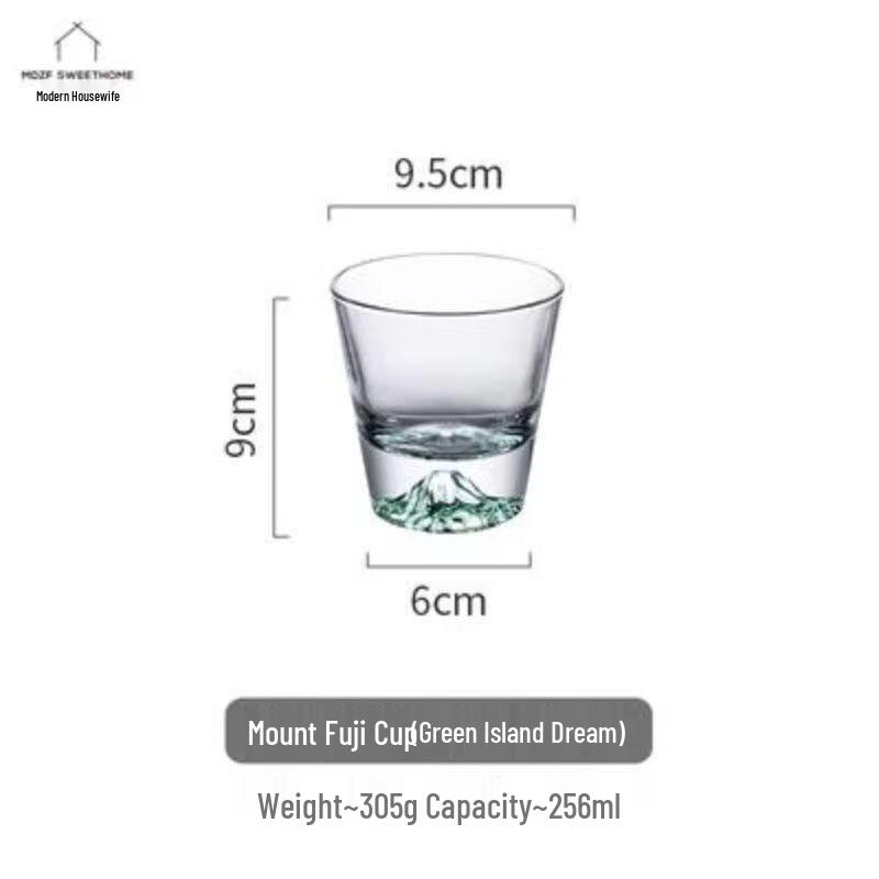 Wutuo Fuji Mountain Creative Glass Tumbler