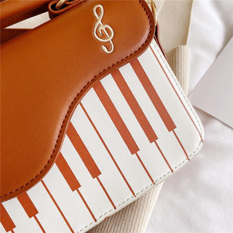 Korean Piano Design Women Shoulder Bags PU Leather Messenger Bag Handbag Fashion Corssbody Bag Pocket Coin Purse Package