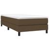 Vidaxl Bed Frame Without Mattress, Dark Brown, 90X190 Cm, With Fabric