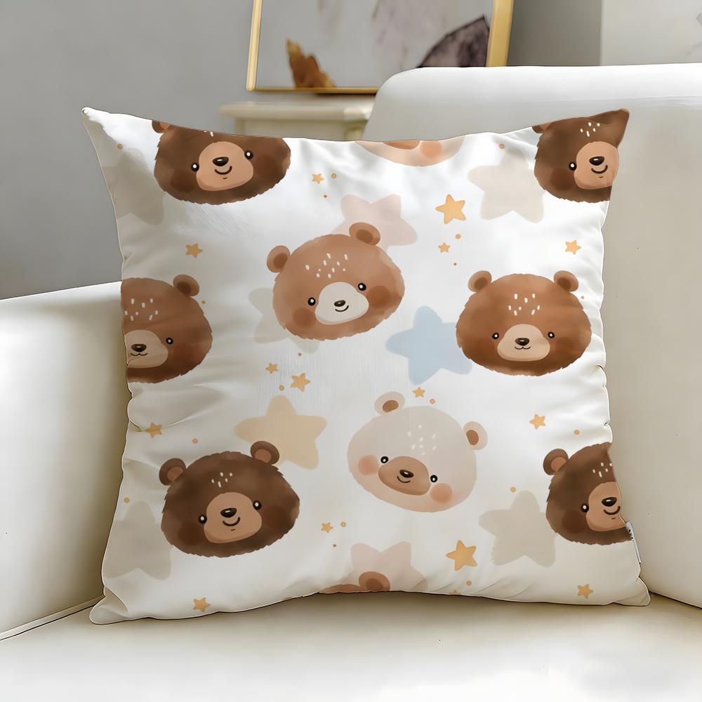 Stripes Cushion Cover Soft  EasyWash Pillow Case  Versatile for Couch Bed Travel and Office