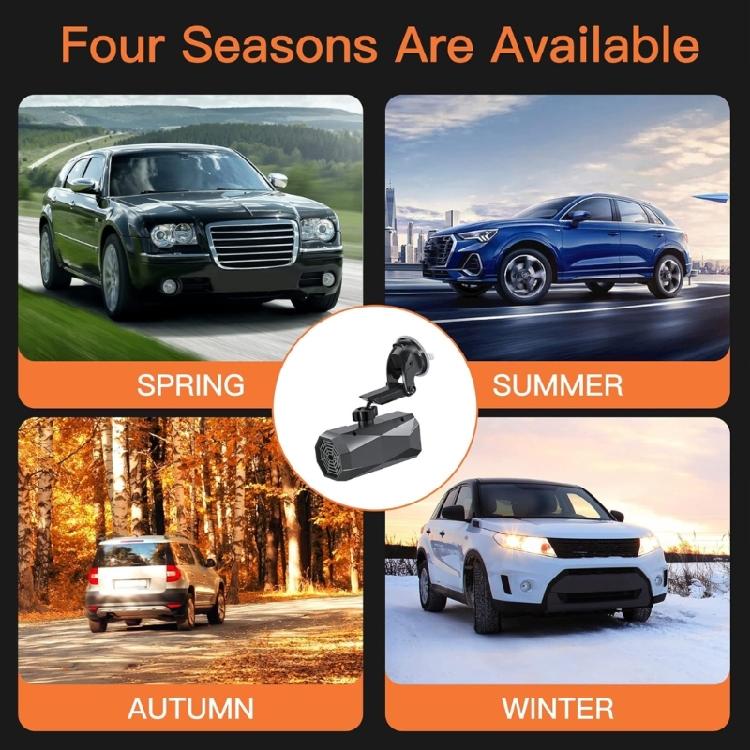 12V Car Heater Comfortable Cabin Temperature Maintenance Tool for Warmth&Visibility, Defroster Rotatable Heating Device