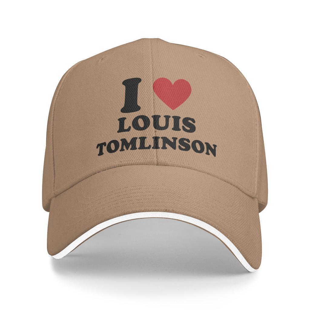 I love Louis Tomlinson Baseball Cap  y2k Cute Trucker Hat Summer Female Male Outdoor Gym Baseball Caps