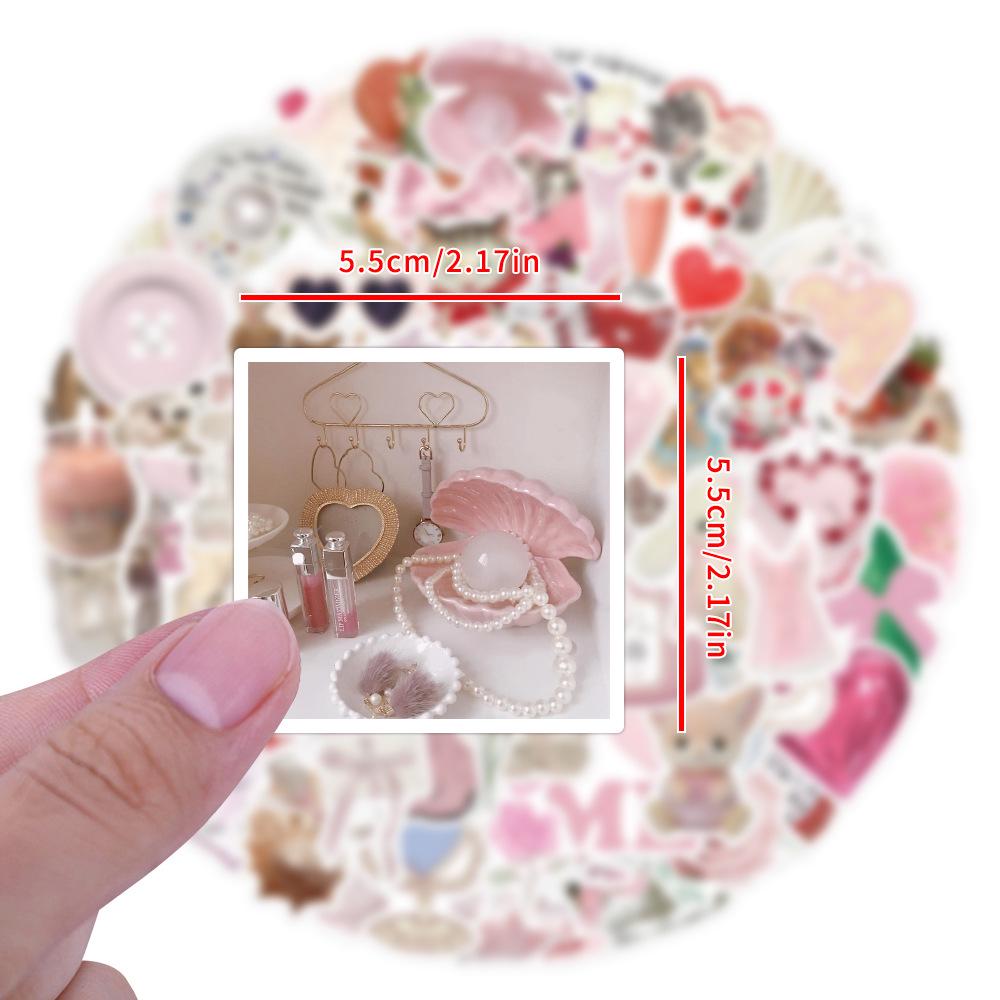 120 Coquette Cute Graffiti Stickers for Car, Notebook, and Luggage Decoration