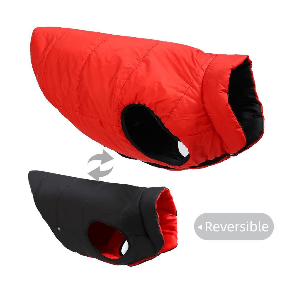 Wendbare Große Hundejacke Winter Warme Kleidung Für Mittelgroße Große Hunde Wasserdicht Winddicht Haustier Weste Mantel Golden Retriever Outfits