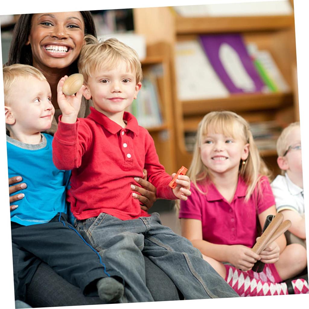 Abaodam 20pcs Butter Party Rhythm Sticks, Kids Educational Tool, Kids Musical Instrument Sticks, Musical Instrument for Kids, Rhythm Sticks, Wooden