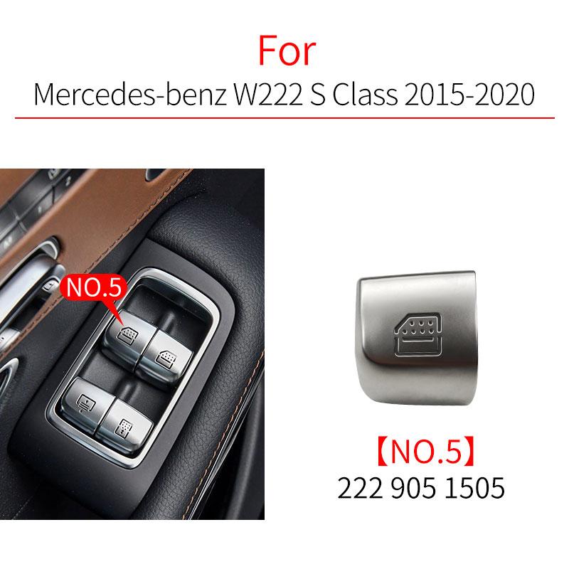For Benz E S Class Car Power Window Switch Button Cover Cap Accessory For Mercedes W212 W222 E300 S300 S320 S350 S400 S500 S600