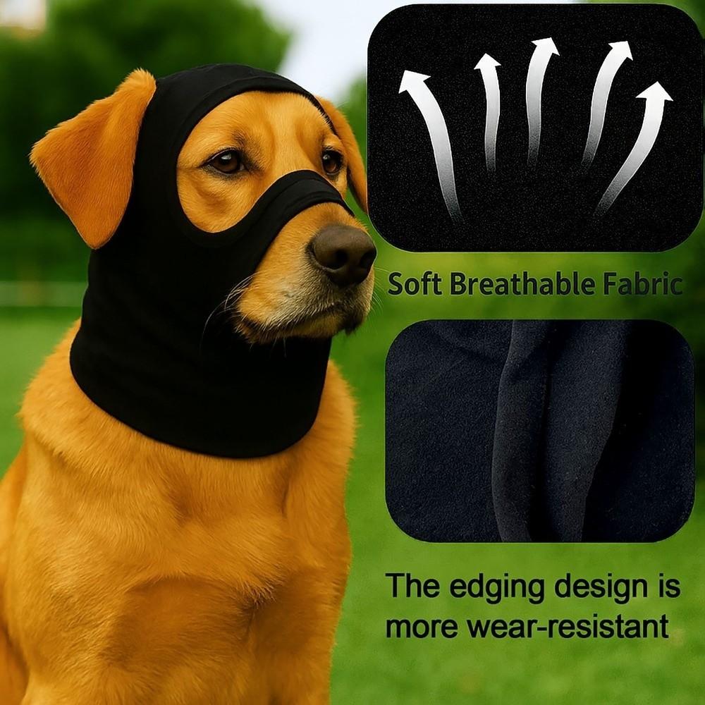 Měkký teplý kryt hlavy pro mazlíčka Elastické uklidňující ušní chrániče pro psa Pokrývka hlavy pro zotavení psa Venkovní aktivita