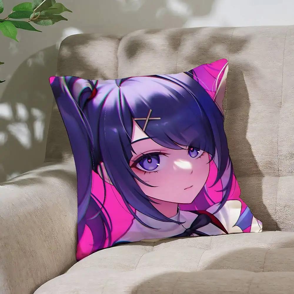 N-Needy Girl O-Overdose Pillow Case Cushion Cover Soft Cute Throw Pillow Case For Car Sofa Pillowcase Polyester With Zipper