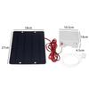 5W Air Pump Solar Power Oxygenator Water Oxygen Pump with Oxygen Pipe Air Bubble Stone Fish Tank Oxygenator  Aquarium Pond Oxygen Aerator