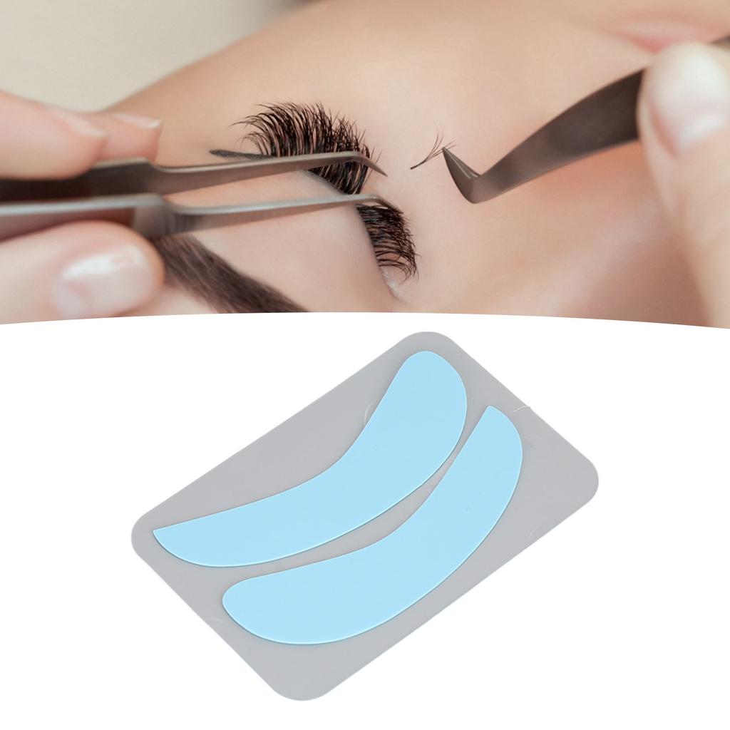 10 Pairs Eyelash Extension Under Eye Pads Half Moon Shaped Reusable Silicone Lash Grafting Eye Pads