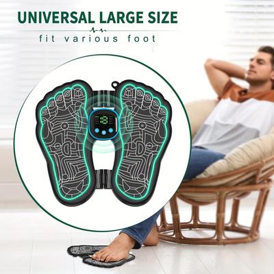 Foot Massager, Used To Foot, Foldable And Portable, with 8 Modes And 19 Intensities