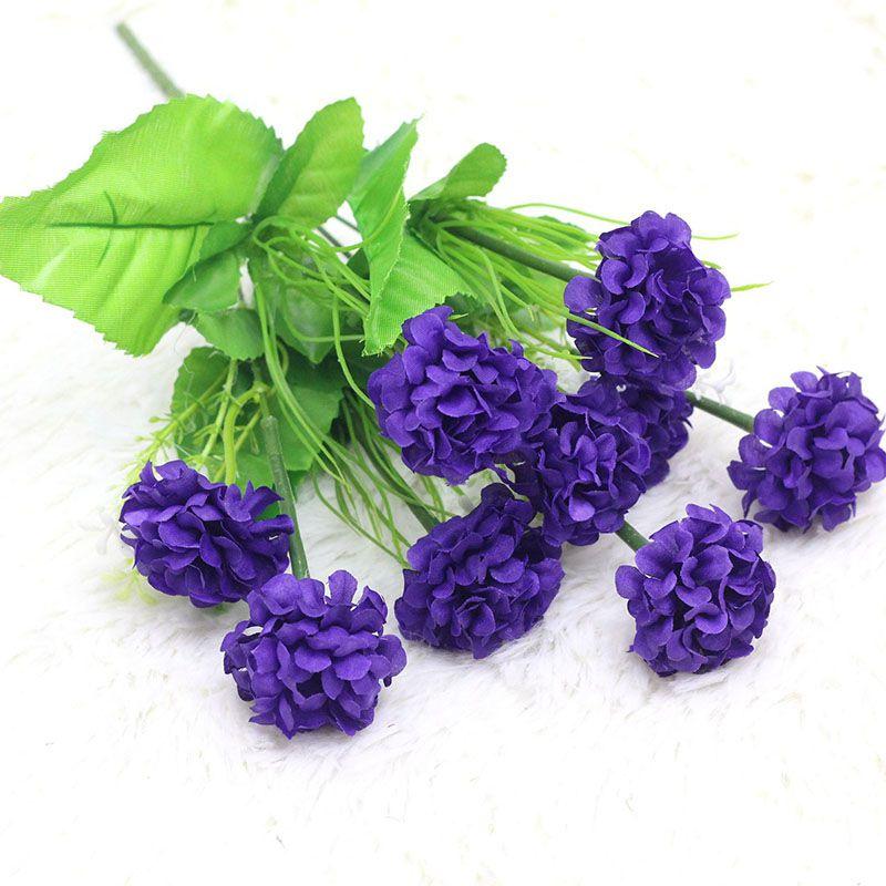 Exquisite 9 Heads Artificial Carnation Bouquet For Realistic Home And Wedding Floral Decor