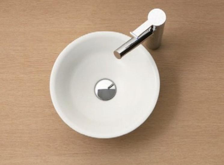SANEI Shigaraki Ware Washbasin Type Diameter 282mm White Built-in HW1021-W