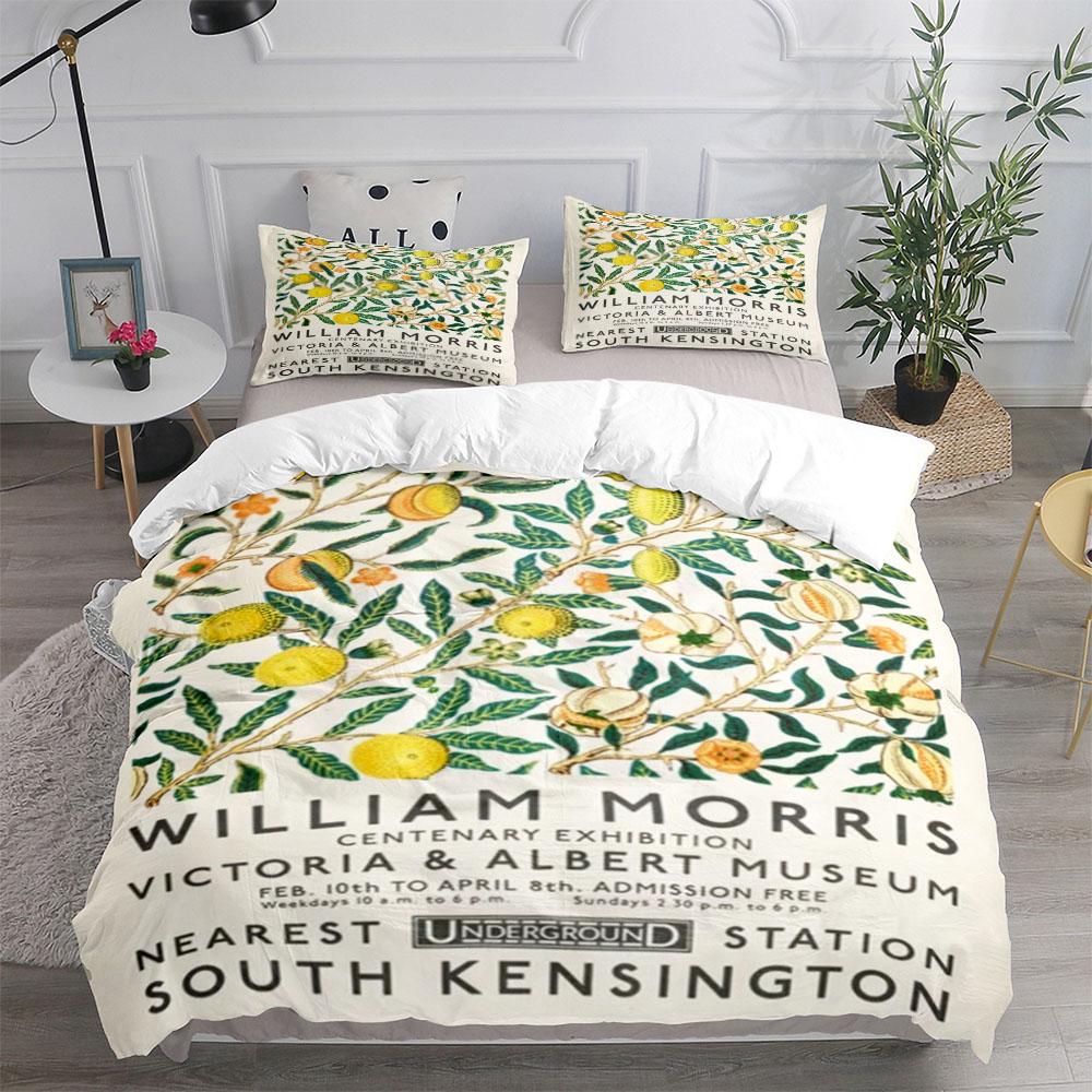 

Комплект постельного белья Vintage Botanical Blossom Duvet Cover Set King Queen Double Full Twin Single Size EU single(135x200cm)